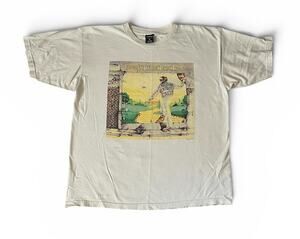 Vtg 90s Elton John Cream Goodbye Yellow Brick Road Graphic T-Shirt XL